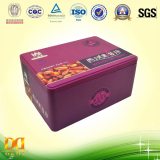 Nut Snack Packing Tin Box-Square Box